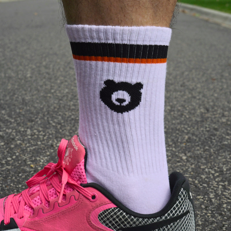 White Crew Socks