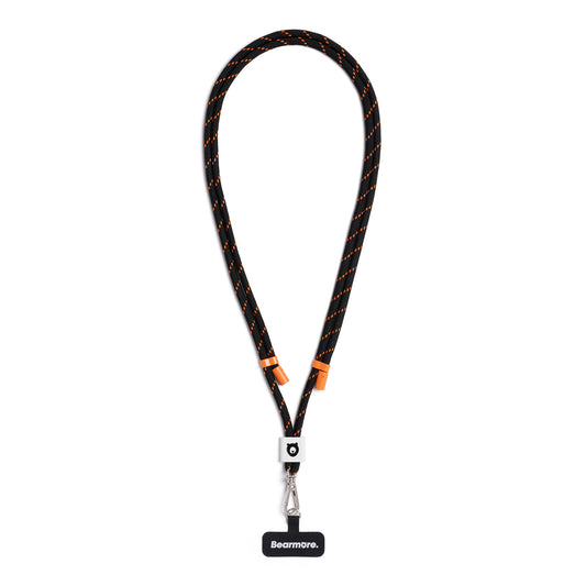 Black & Orange Phone Lanyard