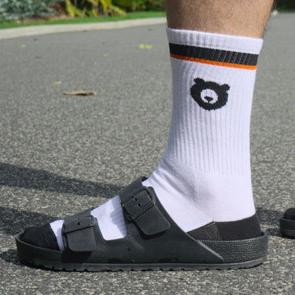 White Crew Socks