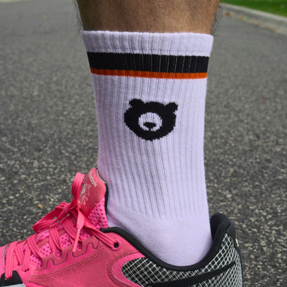 White Crew Socks